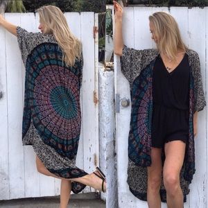 Long Boho Kimono
